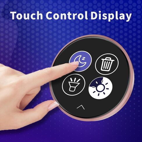شارة شاشة رقمية - دبوس شاشة LED يمكن ارتداؤه مع التحكم باللمس، ومزامنة الصوت، والصورة الديناميكية ودوران GIF، والأضواء المحيطة، والشحن المغناطيسي - مشبك على الملابس وحقيبة الظهر in Kuwait