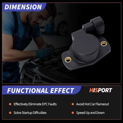 HiSport MC1414 Throttle Position Sensor TPS Compatible with Harley-Davidson 2001-2005 Softail Deuce EFI FXSTDI Replace 7701204055 in Kuwait