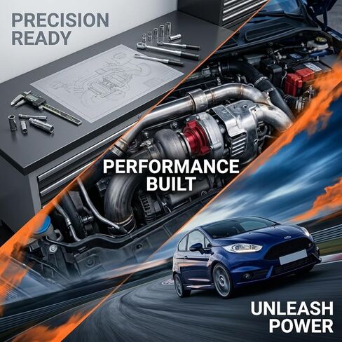محول صمام نفخ BOV متوافق مع محرك Ford EcoBoost، مجموعة فاصل صمام توربو من سبائك الألومنيوم لسيارة موستانج فيوجن فييستا ST 1.5L 1.6L 2.0L 2.3L 2.7L in Kuwait
