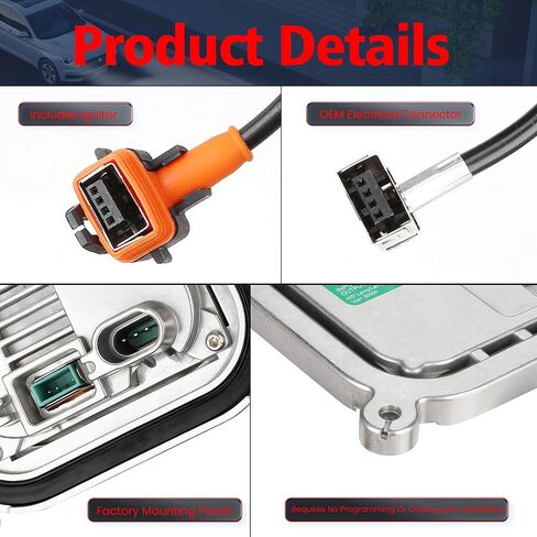 HID Headlight Ballast Control Module with Igniter & D3S Bulb for Ford Mustang 2010-2019,for Ford Escape 2013-2016,for Ford Explorer 2011-2015,for F-150 2009-2014 - Replaces 8A5Z-13C170-A DL3Z-13C170-A in Kuwait