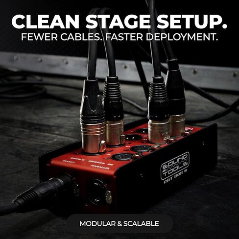 CAT Box 8 - a Durable Four Channel Stage Box with Both a Male XLR and a Female XLR Connector on Each of The Four Channels. in Saudi Arabia