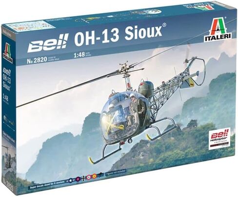 Italeri 2820S - 1:48 OH-13 Scout Helicopter Korea War، بناء النموذج، مجموعة، بناء نموذج الحامل، الحرف اليدوية، هواية، الإلتصاق، مجموعة بلاستيكية، مفصلة متعددة الألوان in Kuwait