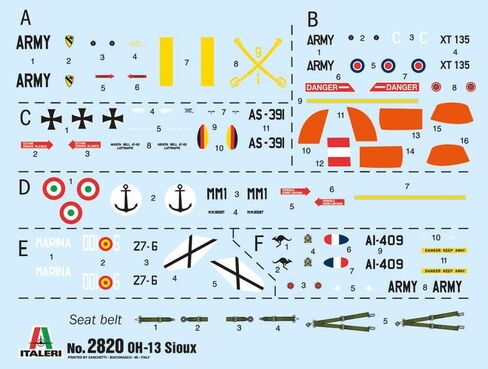 Italeri 2820S - 1:48 OH-13 Scout Helicopter Korea War، بناء النموذج، مجموعة، بناء نموذج الحامل، الحرف اليدوية، هواية، الإلتصاق، مجموعة بلاستيكية، مفصلة متعددة الألوان in Kuwait
