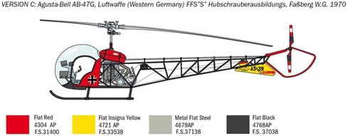 Italeri 2820S - 1:48 OH-13 Scout Helicopter Korea War، بناء النموذج، مجموعة، بناء نموذج الحامل، الحرف اليدوية، هواية، الإلتصاق، مجموعة بلاستيكية، مفصلة متعددة الألوان in Kuwait