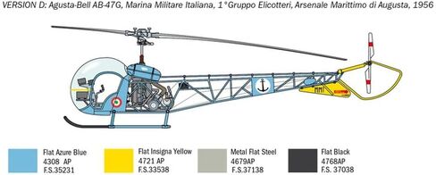 Italeri 2820S - 1:48 OH-13 Scout Helicopter Korea War، بناء النموذج، مجموعة، بناء نموذج الحامل، الحرف اليدوية، هواية، الإلتصاق، مجموعة بلاستيكية، مفصلة متعددة الألوان in Kuwait