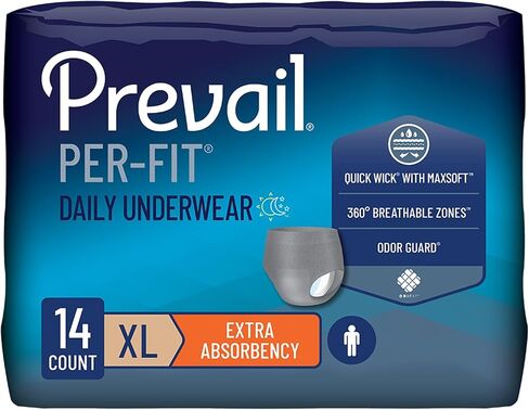 Prevail Per-Fit Protective Underwearfor Men, Extra Large, 14 count in Saudi Arabia