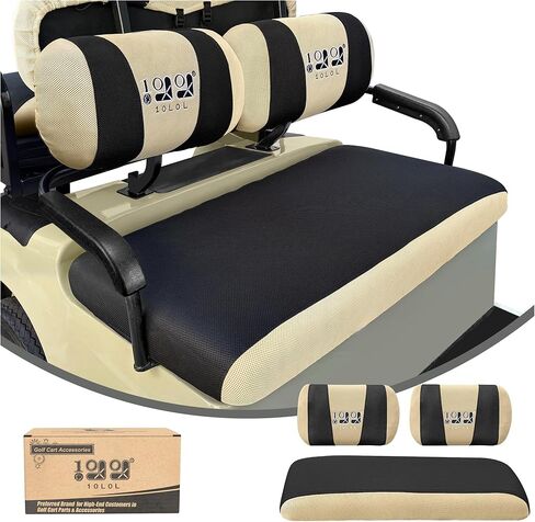 أغطية مقاعد عربة الجولف 10L0L من أجل Yamaha G2 G9 G16 G19 G22 & Club Car DS Pre-2000، E-Z-GO Marathon، قماش شبكي من البوليستر قابل للغسل وجيد التهوية، بارد في الصيف ودافئ في الشتاء in Saudi Arabia