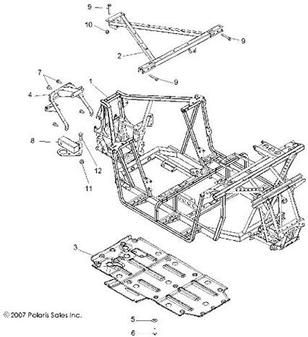 بولاريس 1015857-458 WELD-HITCH MATTE'BLK RZR 800 200 in Kuwait