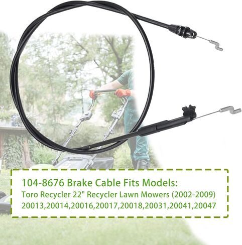 104-8676 Brake Cable, for Toro Recycler 22" 20013 20014 20017 20018 20031 20041 20049 20051 20066 20067 Walk-Behind Lawn Mowers in Saudi Arabia