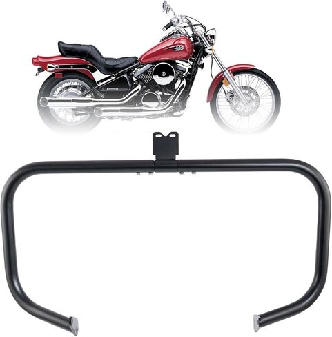 Kinglemc Crash Bar Engine Guard شريط الطريق السريع لـ Kawasaki Vulcan VN800 VN800A VN800B 1995-2005 (كروم) in Kuwait
