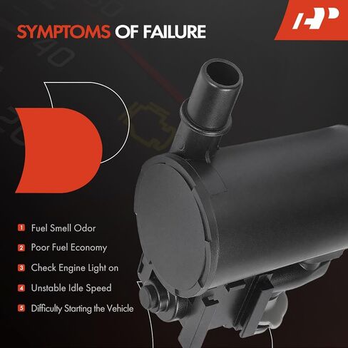 صمام الملف اللولبي لعلبة البخار A-Premium متوافق مع Hyundai Elantra 2011-2015، Sonata 2011-2014، Santa Fe 2007-2018، Elantra Coupe/GT 2013-2013، Santa Fe Sport/XL & Kia Optima، Sorento in Kuwait