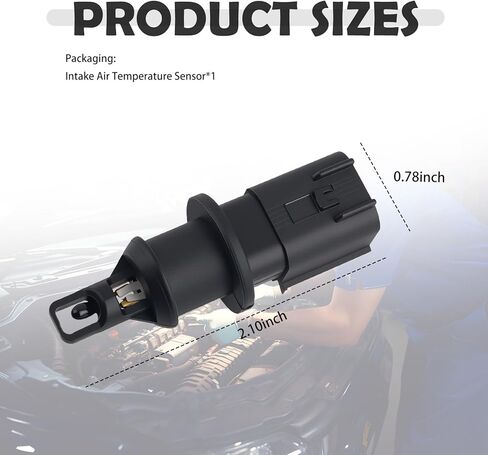 Intake Air Temperature Sensor Replacement OEM#4606487AB,4606487AA,IAT Sensor Compatible with Chrysler Dodge Caravan Jeep Ram,Air Intake Temperature Sensors Car Accessories in Kuwait