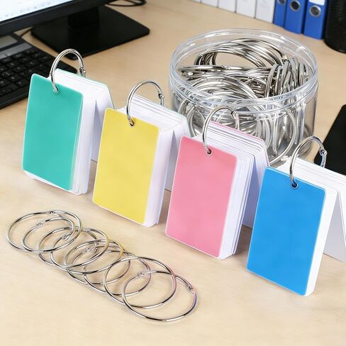 Binder Rings 2 Inch, 40 Pcs Metal Rings for Index Cards, Crafts and Scrapbook, Book Rings for Home, School and Office in Kuwait