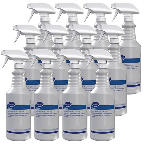 GLANCE D1231138 Non-Ammoniated Glass & Multi-Surface Cleaner, for Streak Free Windows, Empty Refill Bottle with Label, 32-Ounce, 1-Bottle in Kuwait