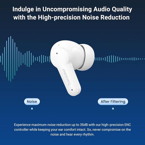 ANFIER M3 AI Offline Translator Earbuds Real Time, Language Translation Device in 144 Languages, 3-in-1 Two-Way Audífonos Traductores, Live Translate Headphones, No Subscription Required (White) in Saudi Arabia