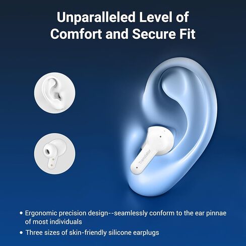ANFIER M3 AI Offline Translator Earbuds Real Time, Language Translation Device in 144 Languages, 3-in-1 Two-Way Audífonos Traductores, Live Translate Headphones, No Subscription Required (White) in Saudi Arabia