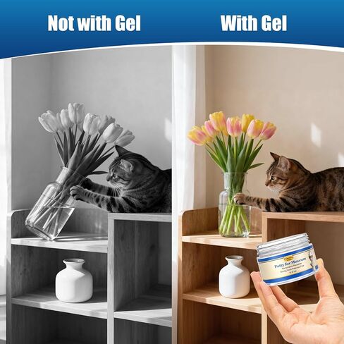 4.3 oz Clear Exhibit Gel for Museum - Removable & Reusable Sticky Mounting Putty for Collectibles & Display, Earthquake Proof Adhesive Wax for Flat Surfaces, Prevent Shifting & Falling, Residue Free in Kuwait