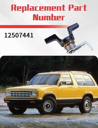مجموعة أسطوانات قفل صندوق السيارة تناسب شيفروليه بليزر S10 1983-1994، تناسب جي إم سي جيمي 1992-1994، جي إم سي جيمي S15 1983-1991 استبدال 12507441 in Kuwait