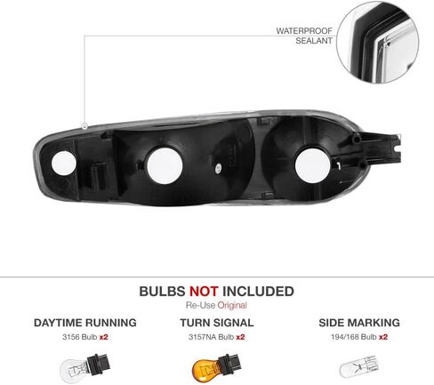 CogitoErgoSum for GMC for Yukon XL 1500 2001-2006 Bumper Parking Signal Light Lamp Pair Left Right Front 15199555 15199554 in Kuwait