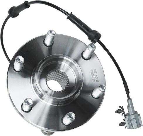 محور ديترويت - محمل العجلات الأمامية والخلفية ومجموعة المحور للدفع الرباعي AWD 2005-2019 Nissan Frontier 2005-2015 Xterra 2009-2012 سوزوكي خط الاستواء مع ناقل حركة أوتوماتيكي in Kuwait