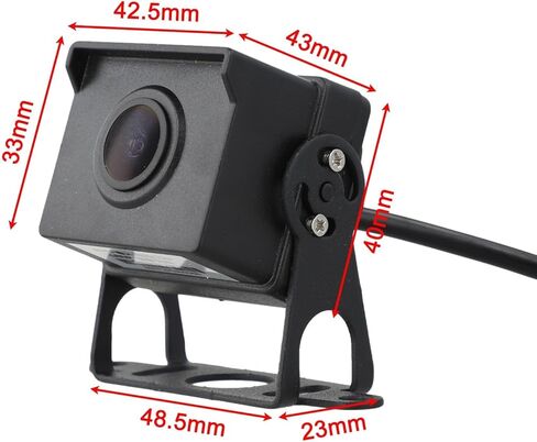 IP67 مقاوم للماء AHD 1080P 4 دبوس كاميرا وقوف السيارات الثقيلة لون الأشعة تحت الحمراء للرؤية الليلية زاوية واسعة رؤية أمامية لشاحنة RV حافلة مقطورة 12 فولت مركبة سوداء in Kuwait