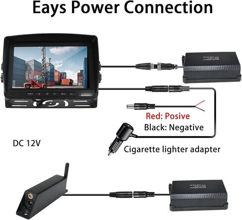 رافعة شوكية لاسلكية 7 بوصة سبليتسين DVR مراقب تحديد المواقع بالليزر 1080P كاميرا رؤية أمامية قاعدة مغناطيسية مجموعات بطارية 9600 مللي أمبير (لا شيء) in Kuwait
