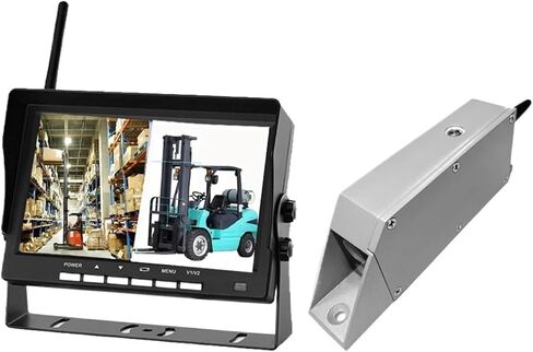 نظام مراقبة كاميرا الرافعة الشوكية اللاسلكية مقاوم للماء IP69 720P كاميرا مغناطيسية قوية رافعة شوكية كاميرا أمان للشاحنة (شاشة 7 بوصة 1CAM) in Kuwait