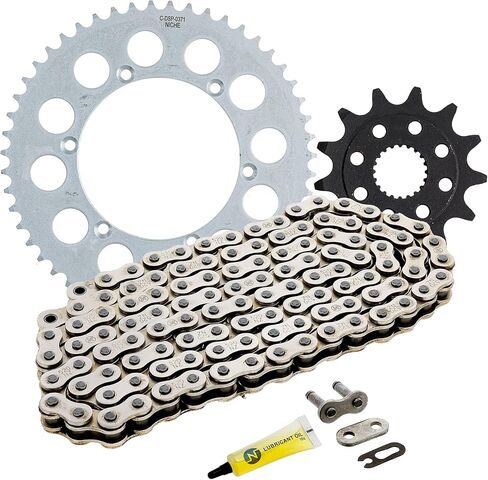مجموعة سلسلة الاضراس لمحرك NICHE لـ Kawasaki KX250X أمامي 13 خلفي 51 سن 520 X-Ring 114 وصلات in Kuwait