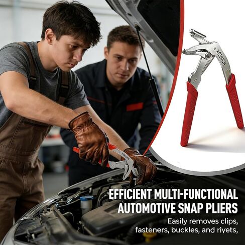 Car Clip Pliers, Spring-Loaded Panel Clip Removal Pliers Tool, Professional Automotive Plastic Fastener Remover for Door Panels, Interior & Exterior Trim, Push Pin & Rivet Disassembly Without Damage in Kuwait