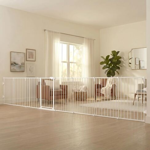 Regalo 144-Inch Super Wide Adjustable Baby Gate and Play Yard, 2-In-1, Bonus Kit, Includes 4 Pack of Wall Mounts in Saudi Arabia