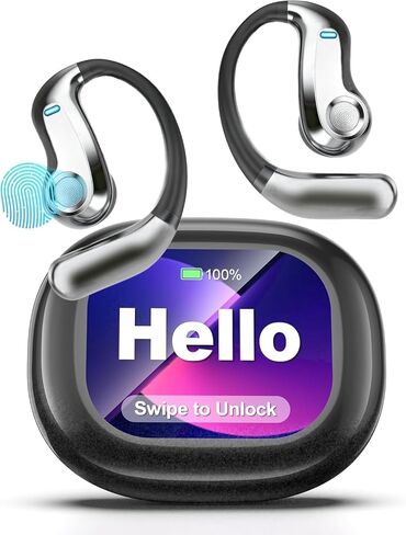 Real-Time AI Translation Earbuds 168 Languages Translator Earphones, Audifonos Traductores Inglés Español, Bluetooth 5.4, OWS Open Ear & LCD Touch, Translating Device for Travel Meetings Learning in Kuwait