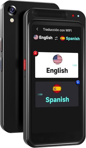 جهاز مترجم اللغة لا يحتاج إلى شبكة WiFi، Tradutor de Idiomas، ترقية مترجم AI يدعم ChatGPT، ترجمة صوتية في الوقت الفعلي مع أكثر من 150 لغة، ترجمة دون الاتصال بالإنترنت/الصور للأعمال والتعلم in Kuwait