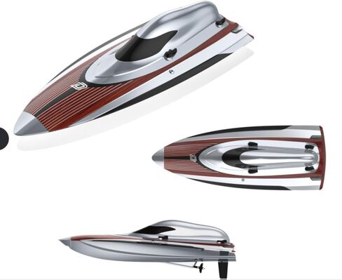 DEERC 17" Brushless RC Boat for Adults, 45+ KPH High-Speed Racing Boat, 3S 2800mAh Li-po Battery, Metal Rudder, Self-Righting Design, Remote Control Boat for Lakes, Pools & Saltwater, TX766 in Kuwait
