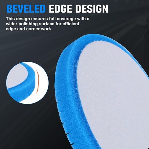 5PCS Buffing Polishing Pads, 150mm Face for 6 Inch Backing Plate Buffing Sponge Pads Cutting Polishing Pad Kit for Car Buffer Polisher Compounding,Polishing and Waxing in Saudi Arabia