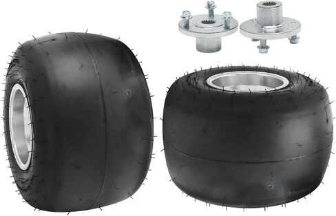 2 قطعة إطارات عجلات 11x7.10-5 ومحاور 17T لمركبة Mini Go Kart ATV - إطارات ألومنيوم 5 بوصات 3 مسامير 50 ​​مم 4PR مجموعة سباق بدون أنبوب لعربة ثلاثية العجلات in Kuwait