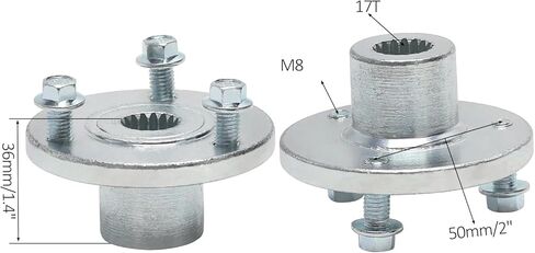 Go Kart Rear Axle Assembly Kit with 10x4.50-5 Tire Wheels and 17mm Wheel Hubs for Drift Trike DIY Kart in Saudi Arabia