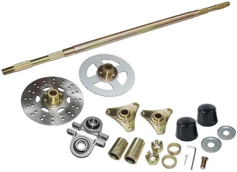 Go Kart Rear Axle Assembly Kit with 10x4.50-5 Tire Wheels and 17mm Wheel Hubs for Drift Trike DIY Kart in Saudi Arabia
