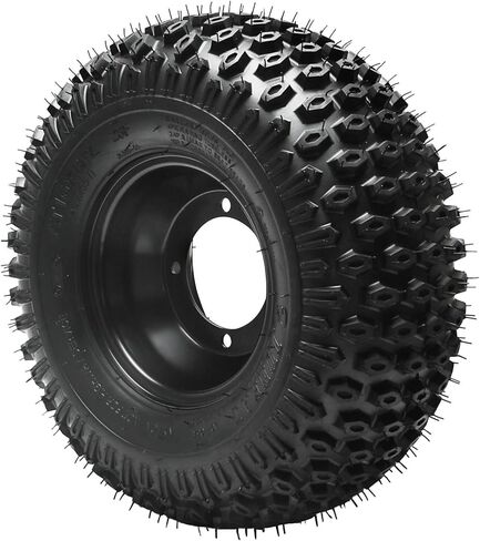 مجموعة إطارات عجلة Go Kart مقاس 16 × 8-7 مع محاور محور 23T و4 حواف فولاذية مقاس 110 مم نمط مسمار 16 × 8 × 7 بدون أنابيب لجميع التضاريس مجموعة العجلات الخلفية لجرار العشب ATV Quad Mini Bike in Kuwait