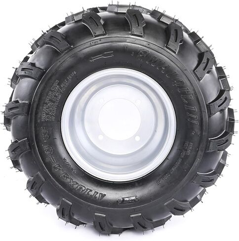 مجموعة عجلات وإطارات مقاس 8 بوصات مقاس 19x7-8 مع محور 4 عروات 110 مم، وعجلات بديلة للمركبات ATV، وGo-Kart، وجزازة الركوب، وأداء عالي التحمل على الطرق الوعرة in Kuwait