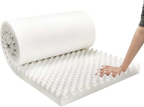 72 * 24 * 3 Inch Egg Crate Foam Padding Pressure-Relieving High-Density Upholstery Foam for Air Circulation Cuttable Cushion Pad for Sofa Chair Hospital in Kuwait