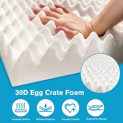 72 * 24 * 3 Inch Egg Crate Foam Padding Pressure-Relieving High-Density Upholstery Foam for Air Circulation Cuttable Cushion Pad for Sofa Chair Hospital in Saudi Arabia