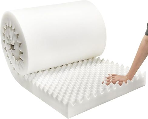 72 * 24 * 3 Inch Egg Crate Foam Padding Pressure-Relieving High-Density Upholstery Foam for Air Circulation Cuttable Cushion Pad for Sofa Chair Hospital in Saudi Arabia