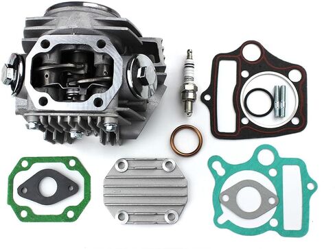 طقم تجميع رأس الأسطوانة 52.4 مم مع حشوات شمعة الإشعال المتوافقة مع 4 أشواط CRF Lifan 125cc أفقي صيني TaoTao Coolster 110cc محرك ATV Go Kart Dirt Bike Motorcycle in Kuwait