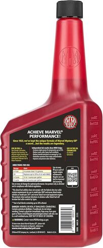 زيت Marvel Mystery Oil الأصلي لمعالجة المحرك، إضافات معالجة زيت المحرك والوقود، ينظف ويزيت نظام الوقود، يمنع التسربات، ويحسن أداء المحرك والاقتصاد في استهلاك الوقود، 32 أونصة. (عبوة من 6) in Kuwait