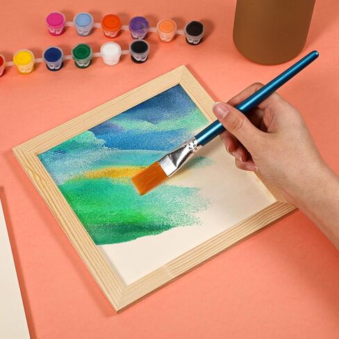 12 Pack Unfinished Wood Panels 8 x 8 Inch, Wooden Canvas Panels, Unfinished Wood Canvas Wooden Panel Boards for Watercolor, Arts and DIY Crafts, Easel Display, Use with Oils, Acrylics in Kuwait