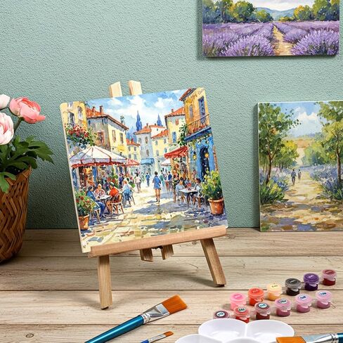 12 Pack Unfinished Wood Panels 8 x 8 Inch, Wooden Canvas Panels, Unfinished Wood Canvas Wooden Panel Boards for Watercolor, Arts and DIY Crafts, Easel Display, Use with Oils, Acrylics in Kuwait