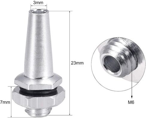 5Pcs RC Antenna Tube Black 320mm RC Antenna Tube with Silver Mount and Cap for RC Cars FPV Drone Receiver Antenna Frsky XM+ X4R X4RSB in Kuwait