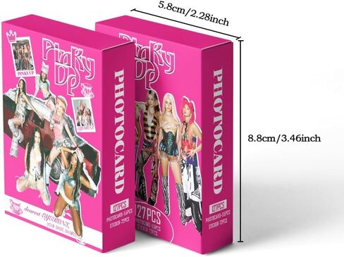 مجموعة بطاقات الصور والملصقات Katseye Pinky Up - 127 قطعة (55 قطعة من بطاقات Lomo + 72 قطعة ملصقات) بضائع Kpop القابلة للتحصيل in Kuwait