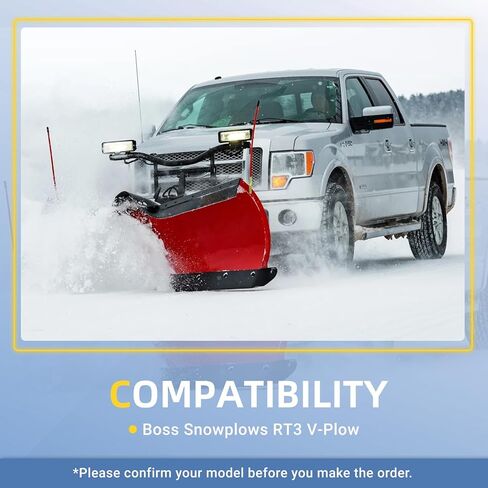 قطعتان 17-7/8 بوصة زنبركية لرحلة محراث الثلج مع مسمار ذو عين وجوز، مناسبة لشفرة Boss Snowplows RT3 V-Plough - استبدال Boss MSC07705 HDW01744 HDW01700 in Kuwait