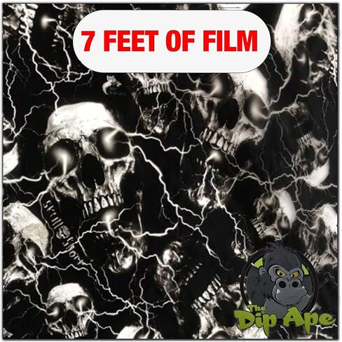 Hydrographic Film Skull Shock Hydro dip Dipping in Kuwait